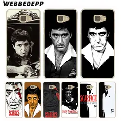 WEBBEDEPP Лидер продаж Scarface Тони Монтана жесткий чехол для Galaxy A3 A5A7 A8 A9 2016 2017 2018 A6 A8 плюс 2018 Примечание 8 9 Гранд крышка