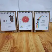 100 шт. Новая коллекция год свежий Стиль DIY мини настольных Бумага Календари блокнот Таблица планировщик ежегодно повестки дня организатор