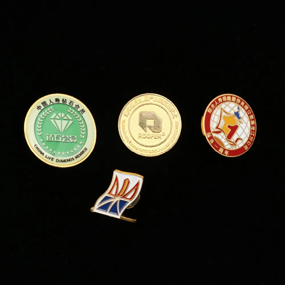 

Customized high-grade round metal badge hot sale zinc alloy badge pin