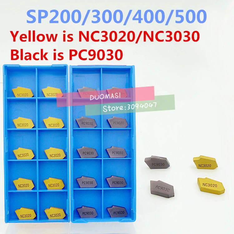 SP200/SP300/SP400/SP500 PC9030/NC3020/NC3030 10 шт./компл. KORLOY CNC карбидная вставка из нержавеющей стали