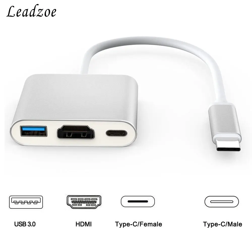 Usb c концентратор hdmi. Переходник Type-c Hub USB3.0 - HDMI - Type-c. HDMI USB 3.1 Type-c. USB C адаптер USB HDMI.