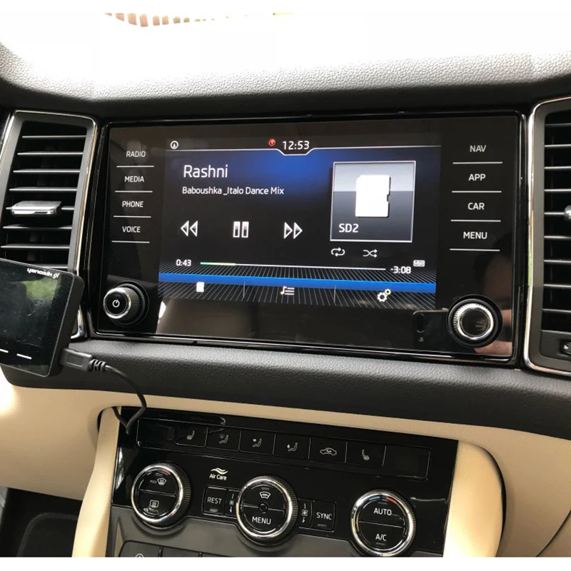 8 Inch For Skoda Kodiaq 2019 2018 Tempered Glass Car Navigation Screen Protector For Skoda Karoq 2017 Lcd Display Film Sticker Interior Mouldings Aliexpress