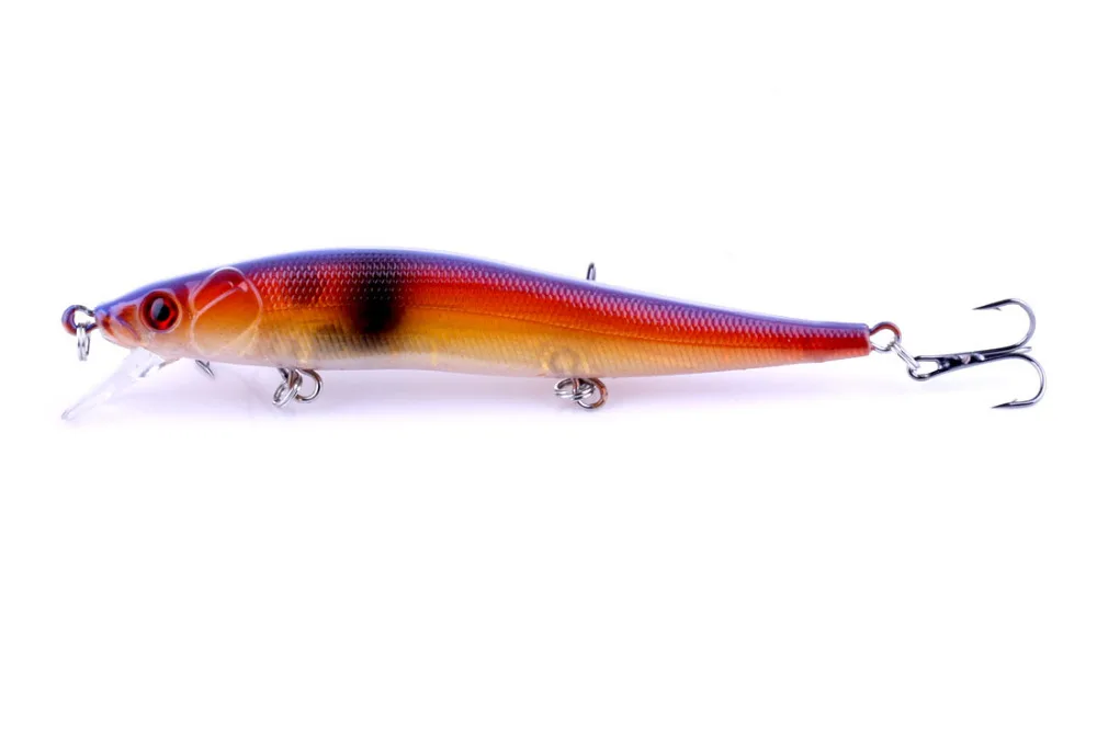 

Quality Floating Fishing Minnow Lures 8 Colors 11.5CM 13.1G Plastic Fly Pesca Wobbler Hard Bait Crankbait 1pcs/lot