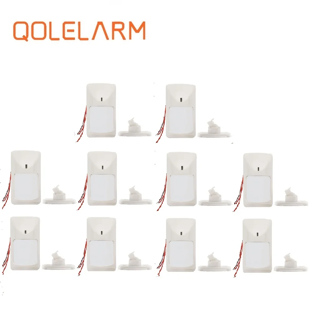 

QOLELARM 1/10pcs each lot Wired cable Pir Motion detector movement infrared sensor for home security alarm