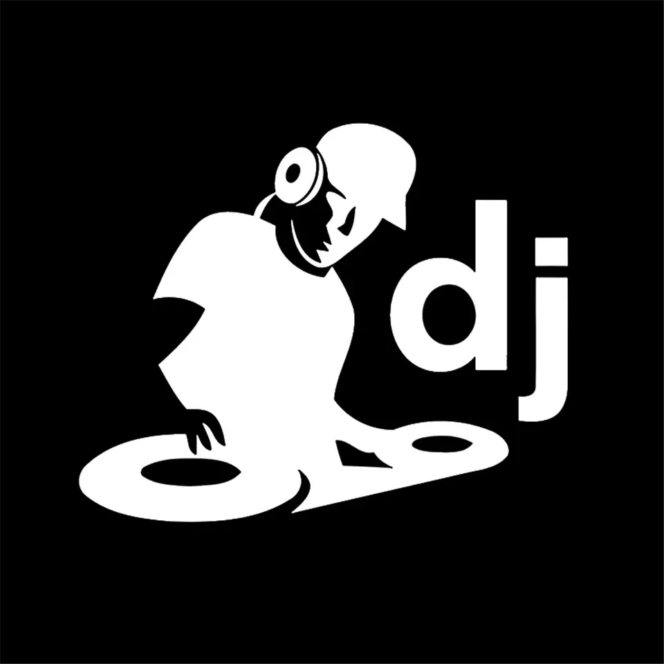 1411.5CM Music Club DJ Reflective Personalized Car Stickers Motorcycle Decals Sticker On Car For Ford Audi BMW Toyota VW Black (2)