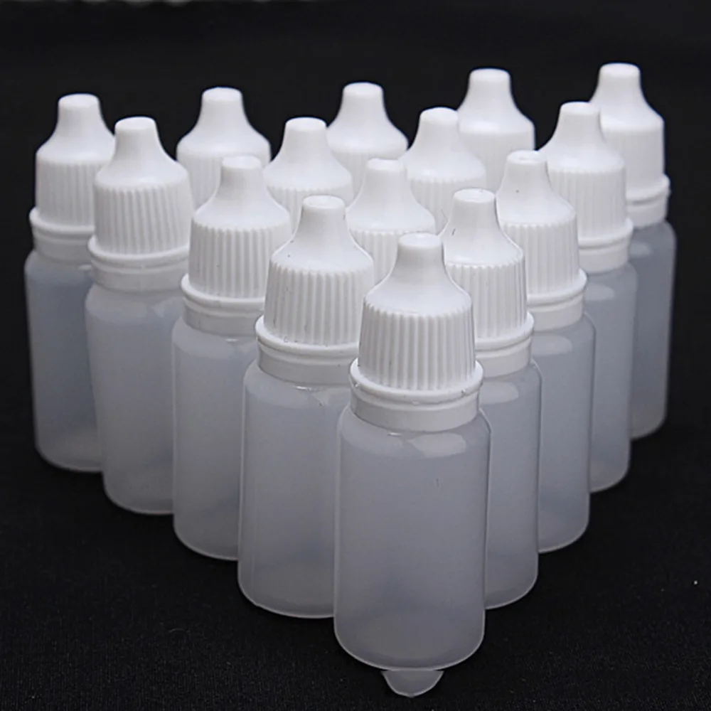 

New 10 Pieces / Set 10ml Empty Plastic Extrudable Dropper Bottle Eye Drops Liquid Dispenser Store Small Empty Bottles