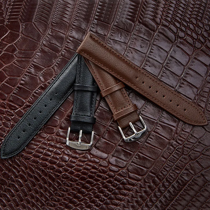 

Napa Pattern Leather Watch Strap Waterproof Watch Band Cow Leather Watchband 12mm 14mm 16mm 18mm 20mm 22mm 24mm