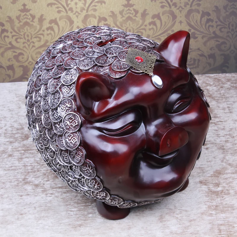 

decoration art gift craft Extra large piggy bank piggy bank lucky pig piggy bank fashion resin at home accessories decoration