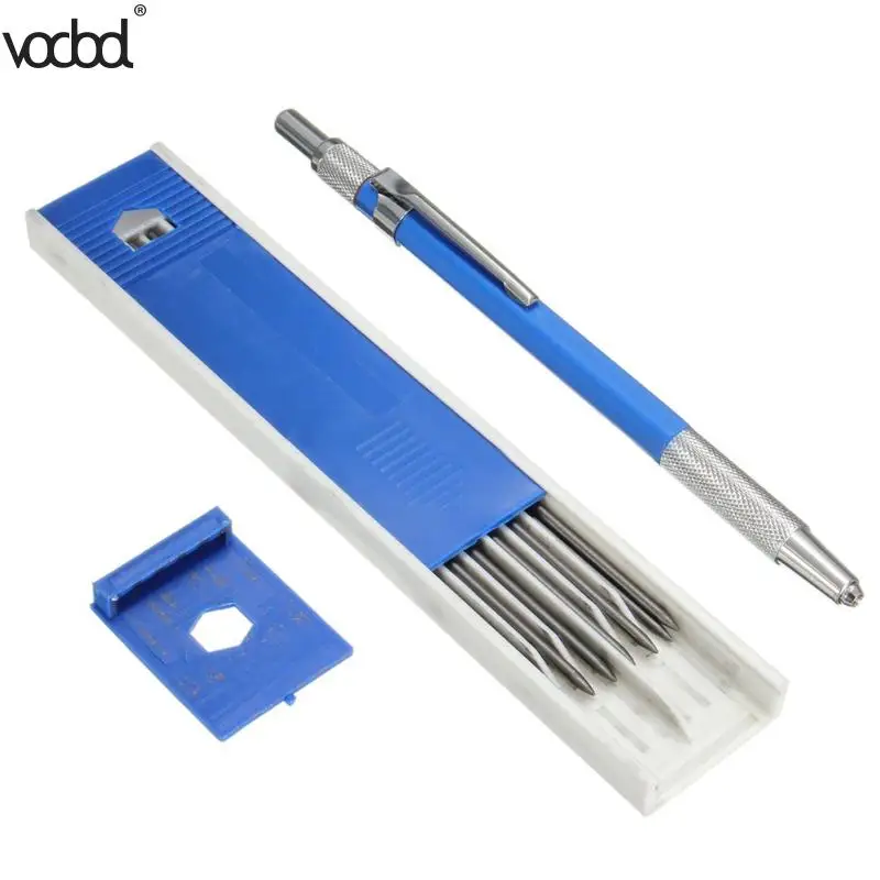 Механические карандаши, металлический карандаш, 2,0 мм, автоматический 2B держатель для черчения, набор ручек для рисования, 12 шт., канцелярские принадлежности