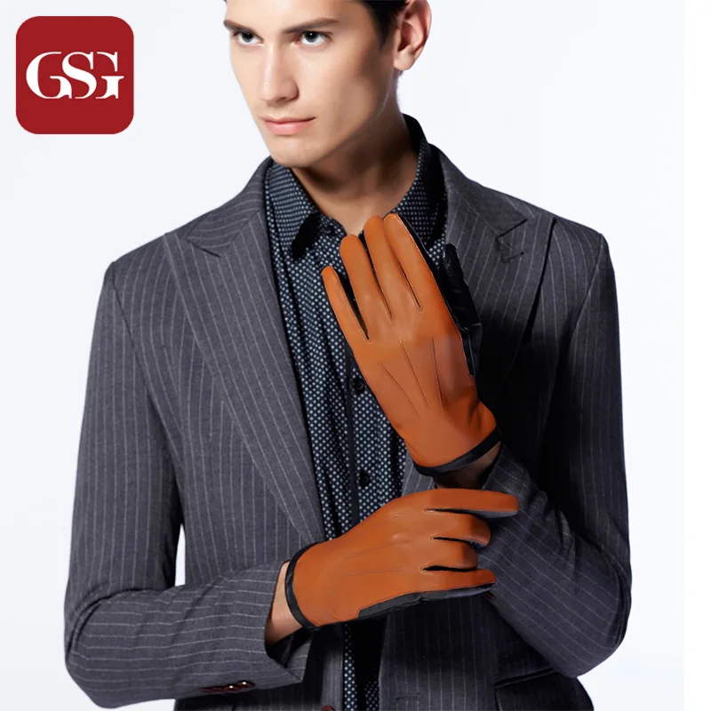 

GSG leather gloves male winter ore warm cold-weather driving man glove M13664