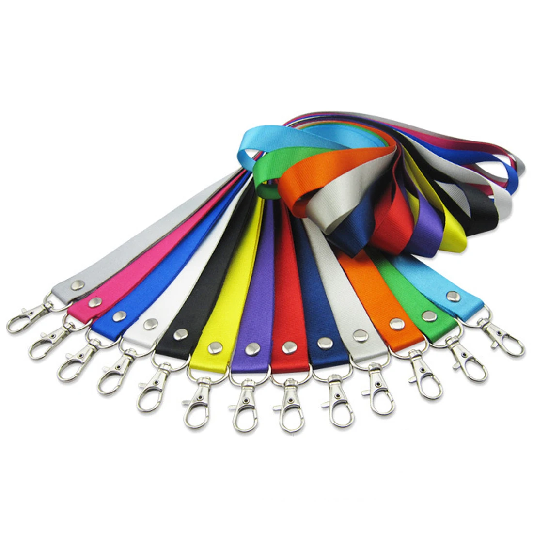 5pcs Color Random Neck Strap Lanyards for keys ID Card Gym Mobile Phone