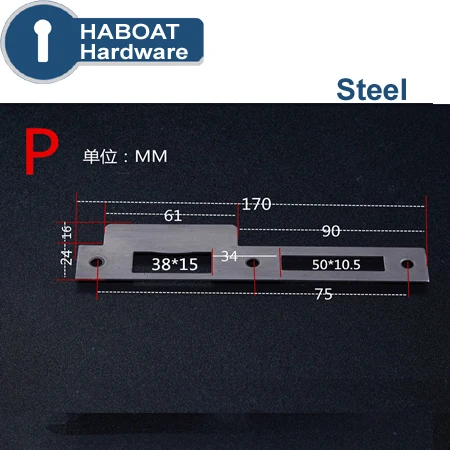 HA1021 дверной замок пластина зажим из нержавеющей стали для ворот дома спальни ванной двери аппаратные средства i - Цвет: P