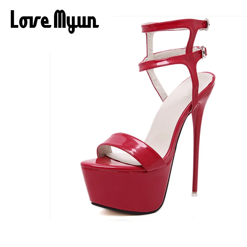 2019 New fashion shoes Women Sandals Heel Pumps Sexy platform Pointed Toe lady Super high heels 17cm Shoes big size 46 PA-98 2019 New fashion shoes Women Sandals Heel Pumps Sexy platform Pointed Toe lady Super high heels 17cm Shoes big size 46 PA-98