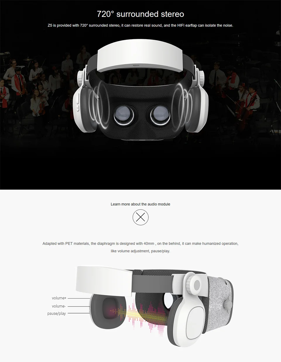 Bobovr Z5 3D очки виртуальной реальности VR Google картона Bobo VR гарнитура для шлем виртуальной реальности 4.7-6.2 дюймов Смартфон приставка игровая