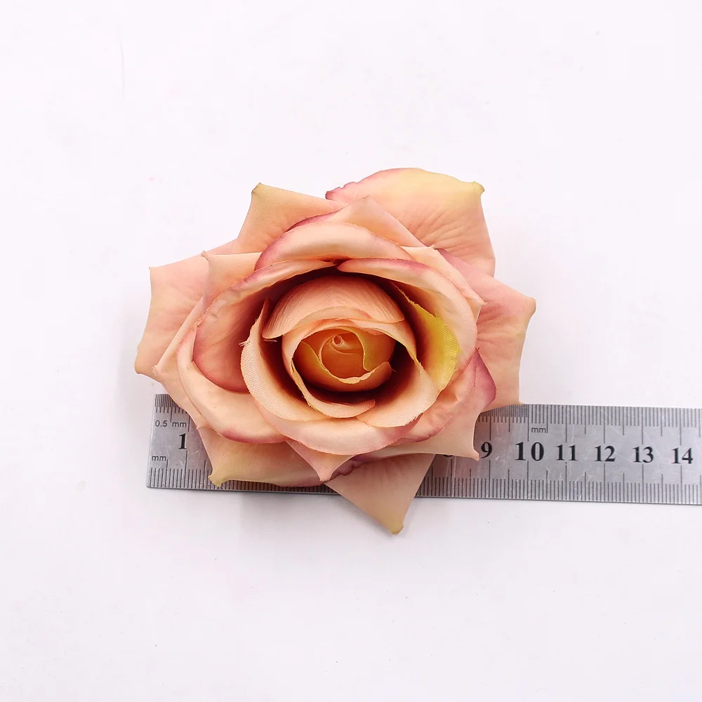 4 шт 10 см Красивые нетканые Розы Букеты для свадьбы Вечерние украшения для дома DIY ВЕНОК Подарочная коробка искусственные цветы для скрапбукинга
