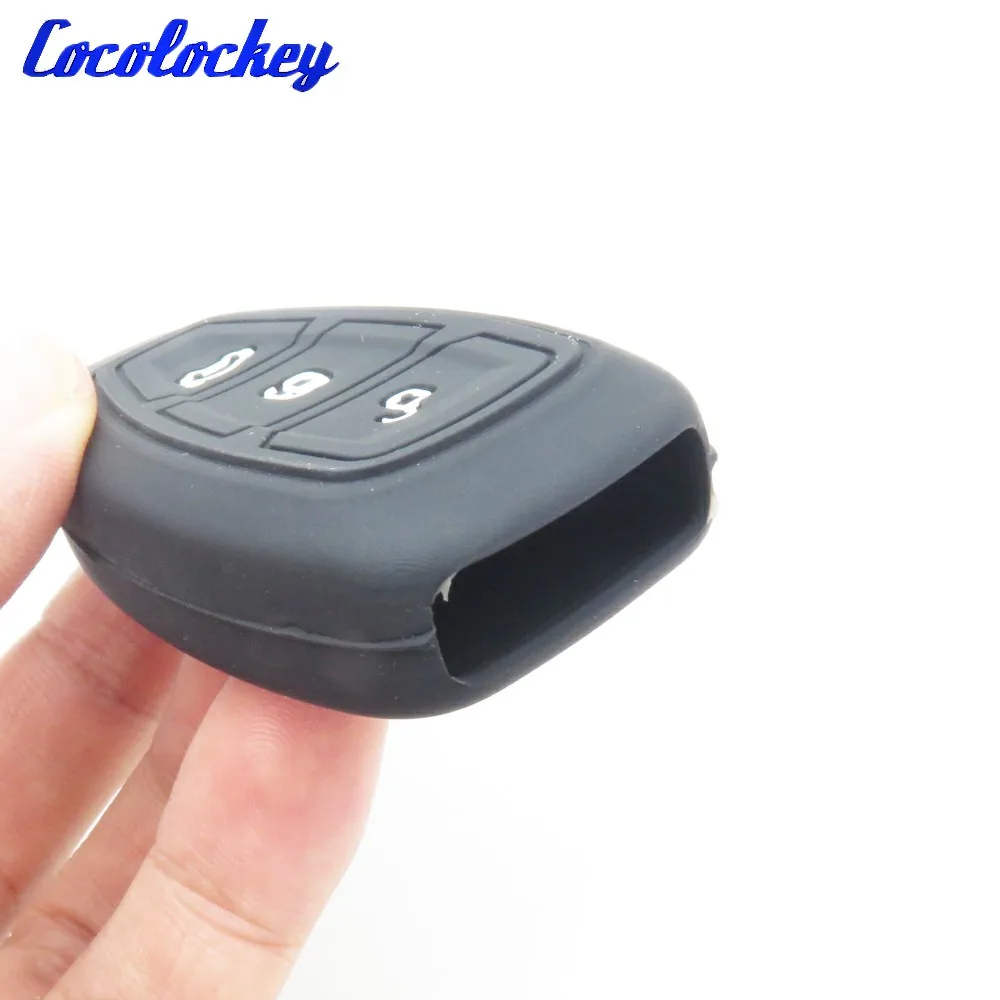 Cocolockey силиконовый чехол для автомобильного ключа Ford Mondeo S Max Kuga Grand Galaxy Focus Fiesta 3