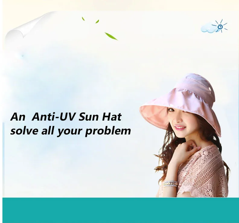 sun visor hat sun hats for women with big heads chapeu feminino beach hat summer uv protection hats (5)