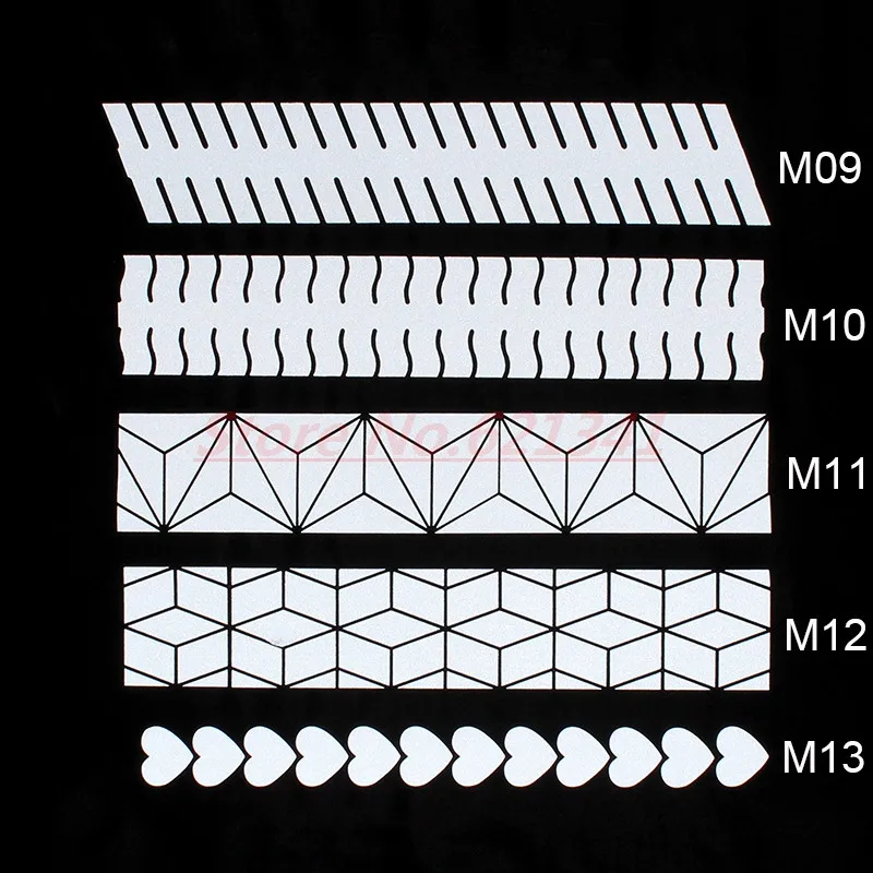 25 мм x 1 м высокая видимость безопасно Серебристая Светоотражающая DIY лента Железная на ткани одежда теплопередача виниловая пленка M13