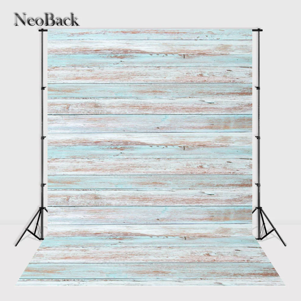 NeoBack 5x7ft Vinyl Cloth Printed Wood Wall Floor Photography Backgrounds Photo Studio Backdrop Children Photo Background