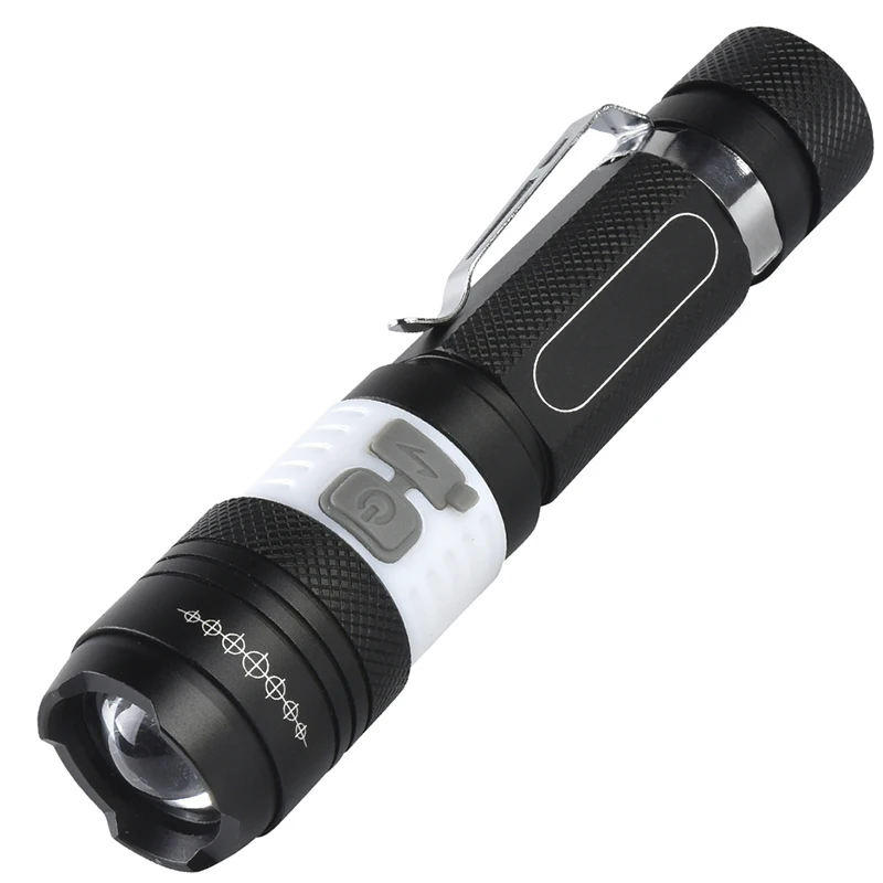 

Portable Light mini USB flashlight XM-L T6 LED torch rechargeable Built-in battery Waterproof flash light 2000LM