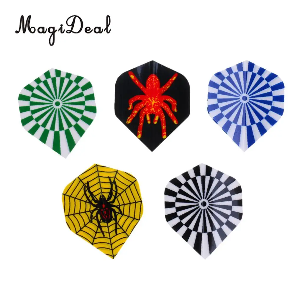 MagiDeal 60 Pieces (3 Sets) Standard Dart Flights Professional Durable PET Plastic Darts Flights