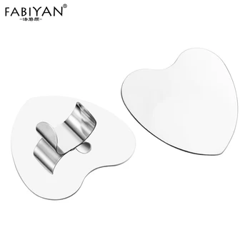 Trucco Miscelazione Tavolozze Dell'anello di Barretta di Colore Miscelazione Crema Prodotti Di Base Ombretto Unghie Artistiche Polacco Strumento di Manicure del Salone di bellezza di Cuore