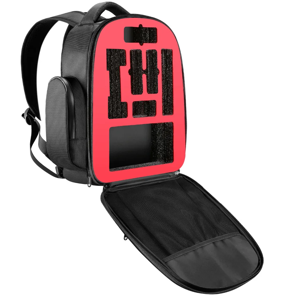 

Neewer Drone Backpack Case for DJI Mavic Pro Quadcopter Transmitter Battery with Accessories Padded Shoulder Bag Plastic Inlay