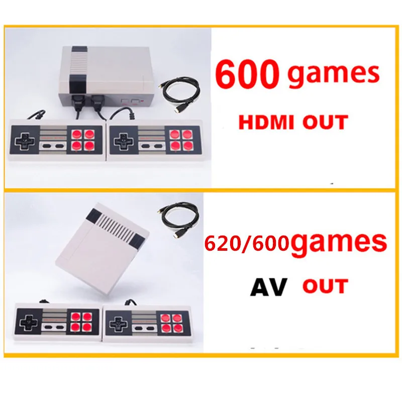 

HDMI/AV Out Mini Retro TV Game Console Support TV Handheld Game Player Video Game Console To TV With 620/600 Built-in Games