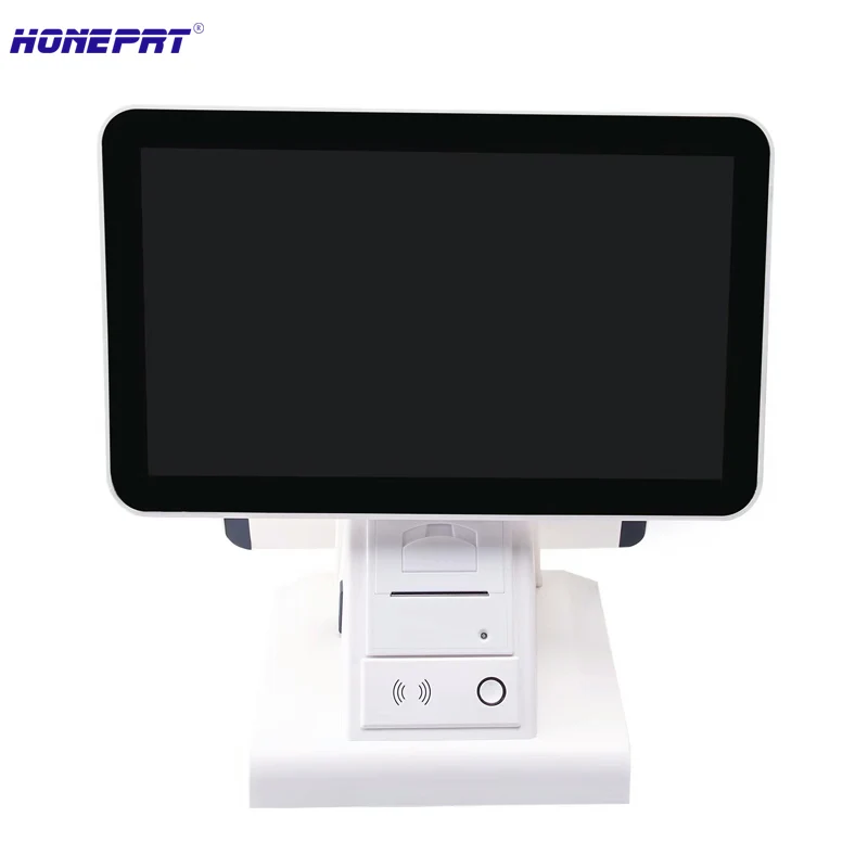  HONEPRT Mode 15 zoll Dual Touch Screen POS Kassen System mit RAM 4 GB SSD 64 GB