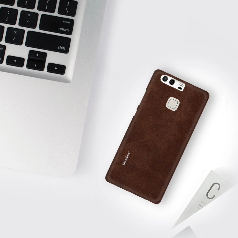 Brown Роскошный Винтажный чехол из искусственной кожи для Huawei Honor v9, чехол для телефона Huawei Honor 8 Pro, чехол в деловом стиле - Цвет: Brown