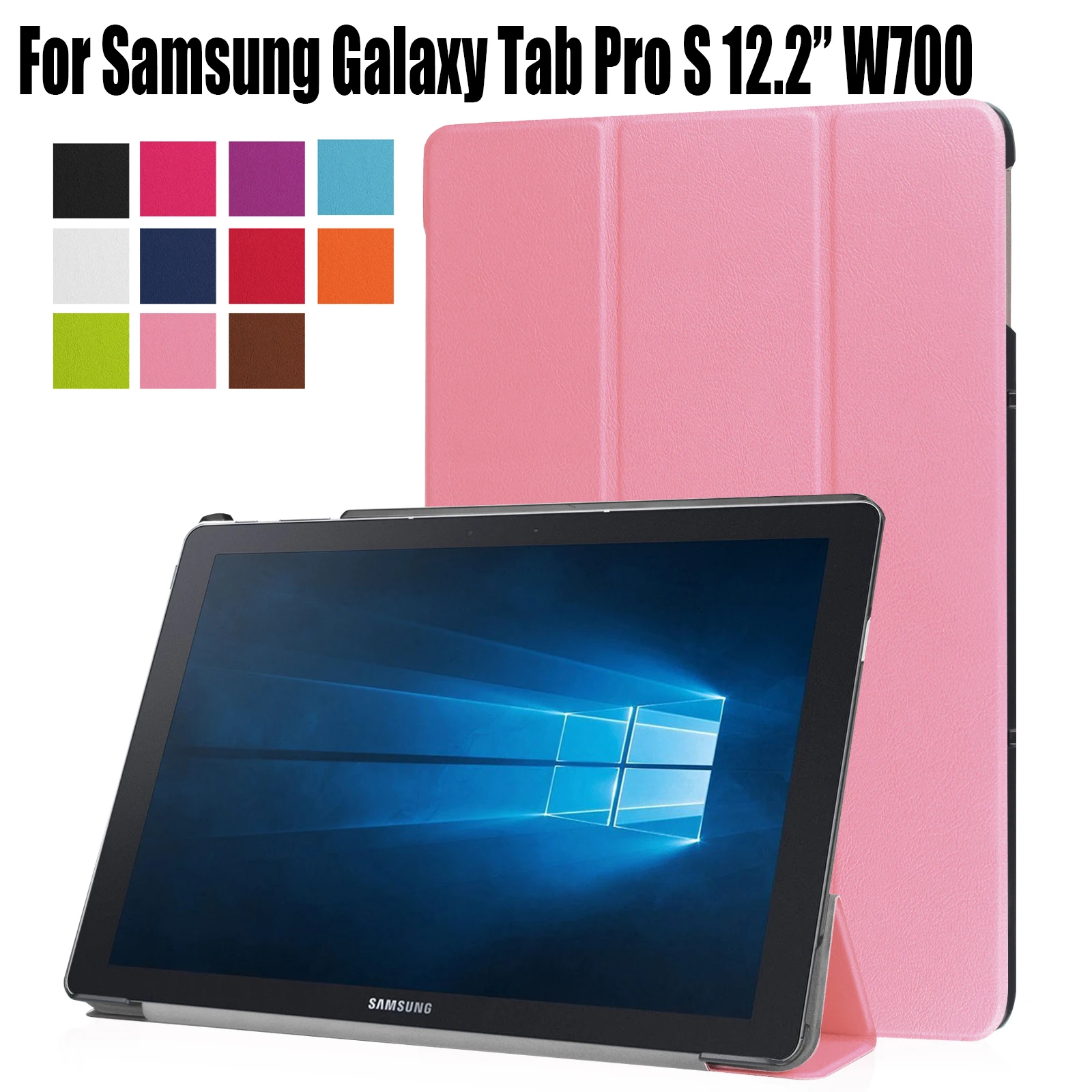 for Samsung Galaxy Tab Pro S 12 2 W707 W703 W700 12 2 Stand PU leather