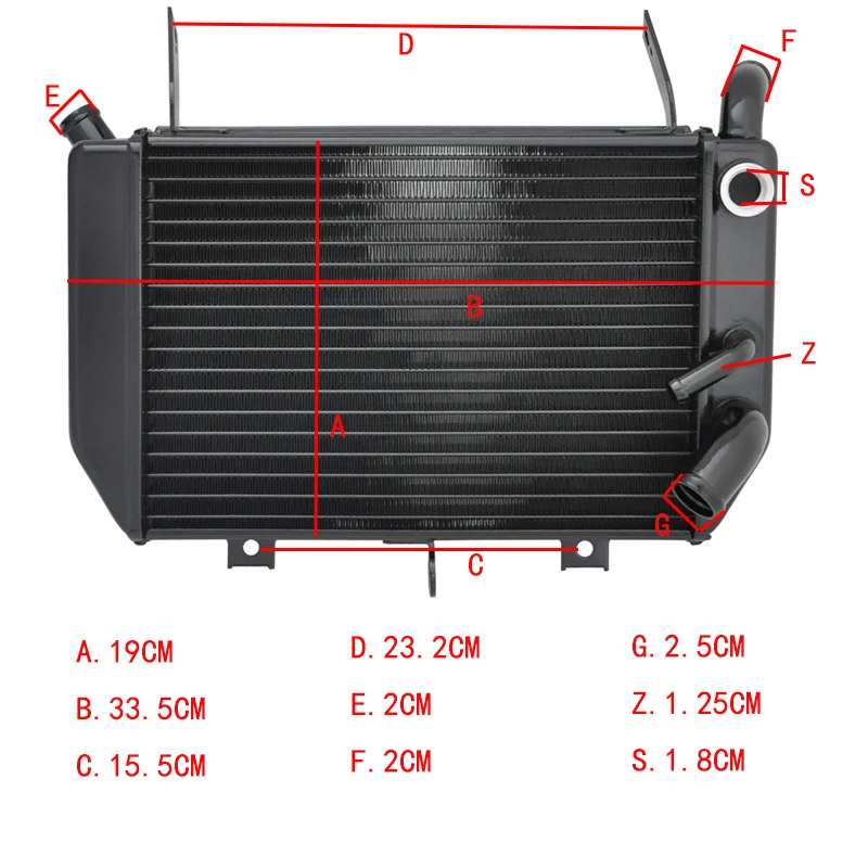 

LOPOR For SUZUKI TL1000 TL1000R TL 1998-2003 98-03 1998 1999 2000 2001 2002 2003 Motorcycle Aluminium Replacement Engine Cooling