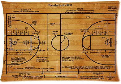 Nuovo campo da basket schema copertura della cassa del cuscino in ... Campo da basket