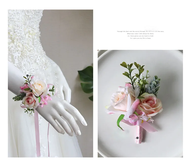wedding boutonniere wrist corsage marriage  (8)