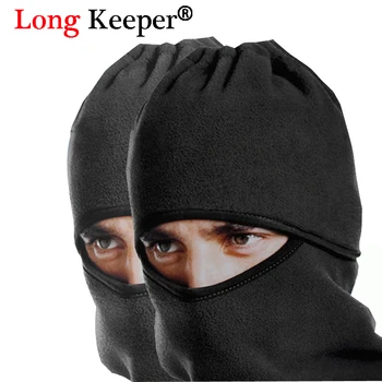 

Wholesale 5 Pcs/lot Men Face Mask Winter Thermal Fleece Balaclava Hood Wind-proof Sand-proof Beanies Free Shipping Long Keeper
