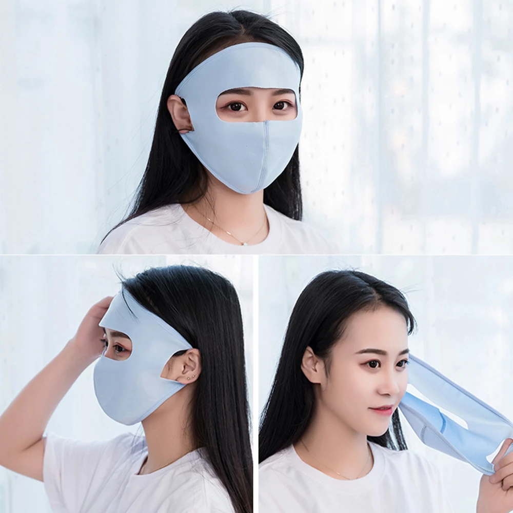 

Men and Women Ice Silk Can Be Cleaned UV Protection Spring and Summer Thin Sunscreen Mask Full Face Facial Machine Facial Tools