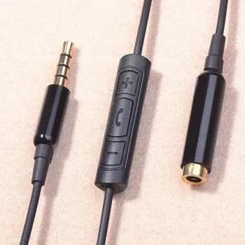 3.5mm Audio Headset with Mic Extension Cable Headphone Adapter Microphone Extension Cable For iphone 5 6S 6 Android MP3 MP4 O3