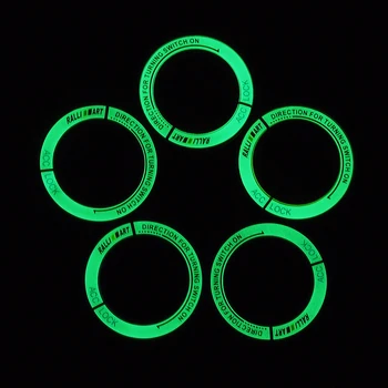 

luminous Ralliart Car ignition switch cover key hole protection for Mitsubishi Lancer EX Mitsubishi ASX outlander Aluminium