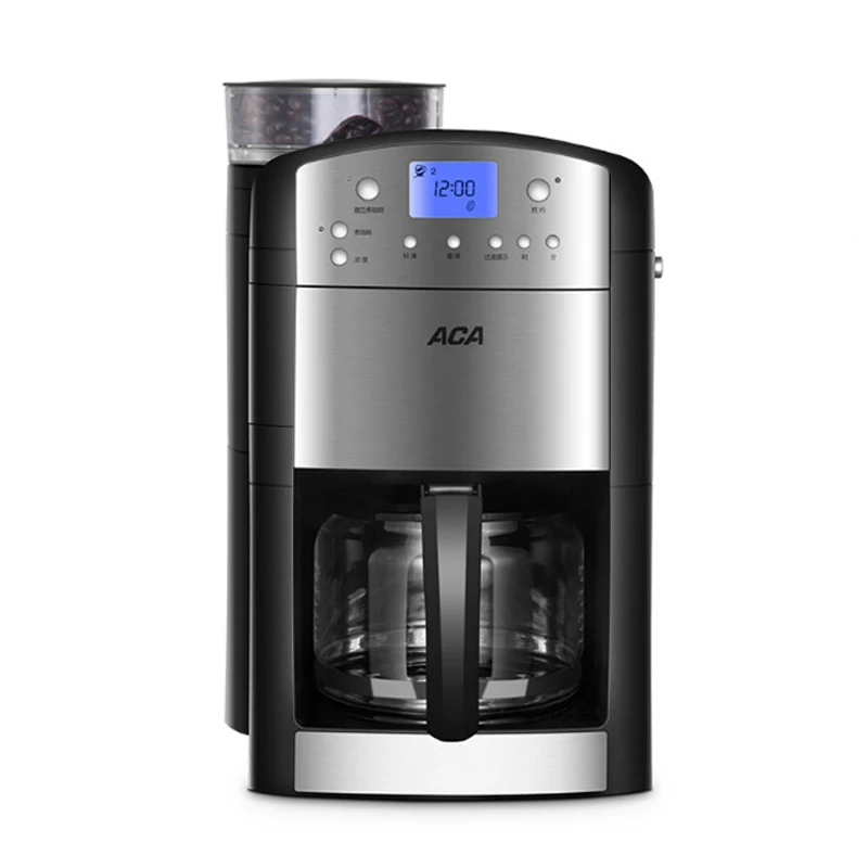 Автоматическая Эспрессо-кофемашина Бытовая 1.25л электрическая Кофеварка американская кафе машина с кофемолкой