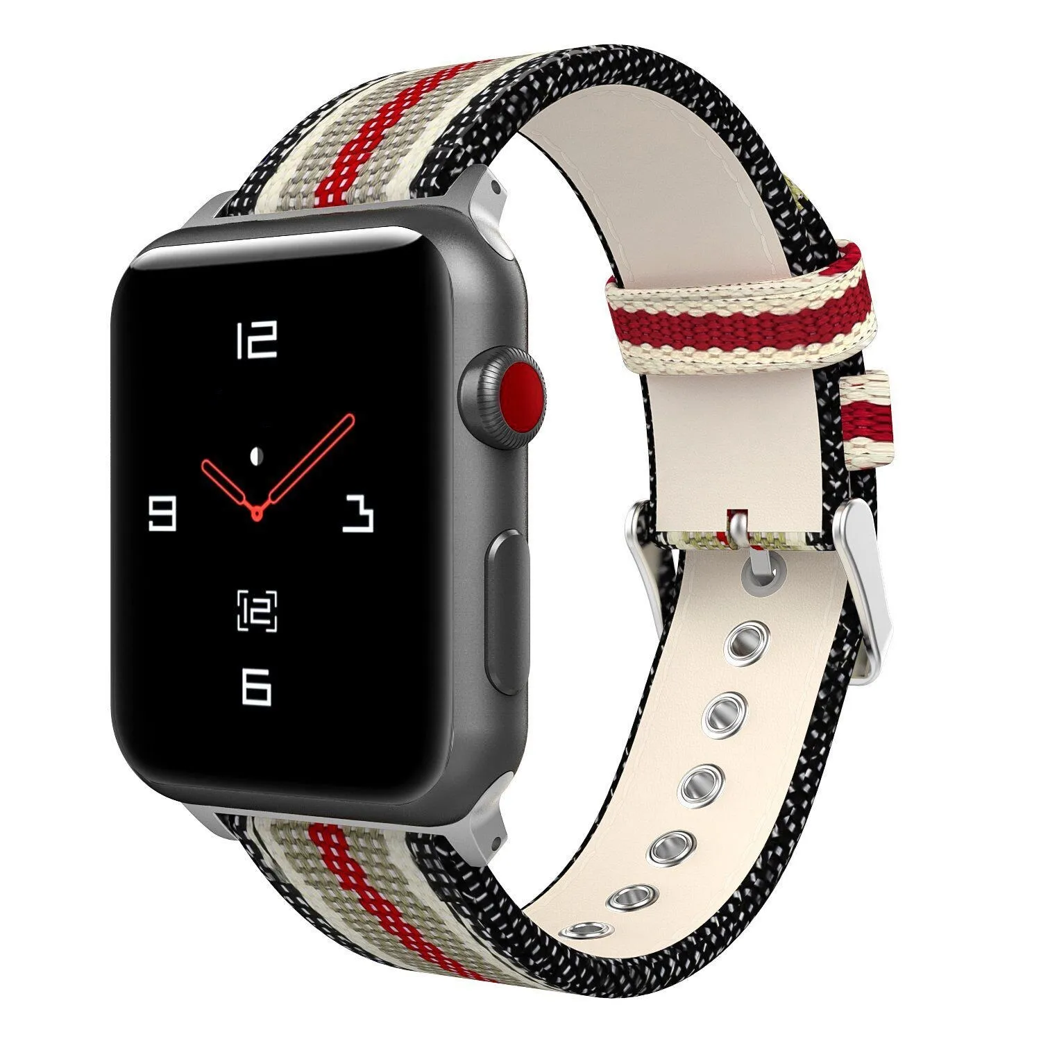 Нейлоновый кожаный ремешок с рисунком флага для Apple Watch 38 мм 42 часов iWatch 40 44