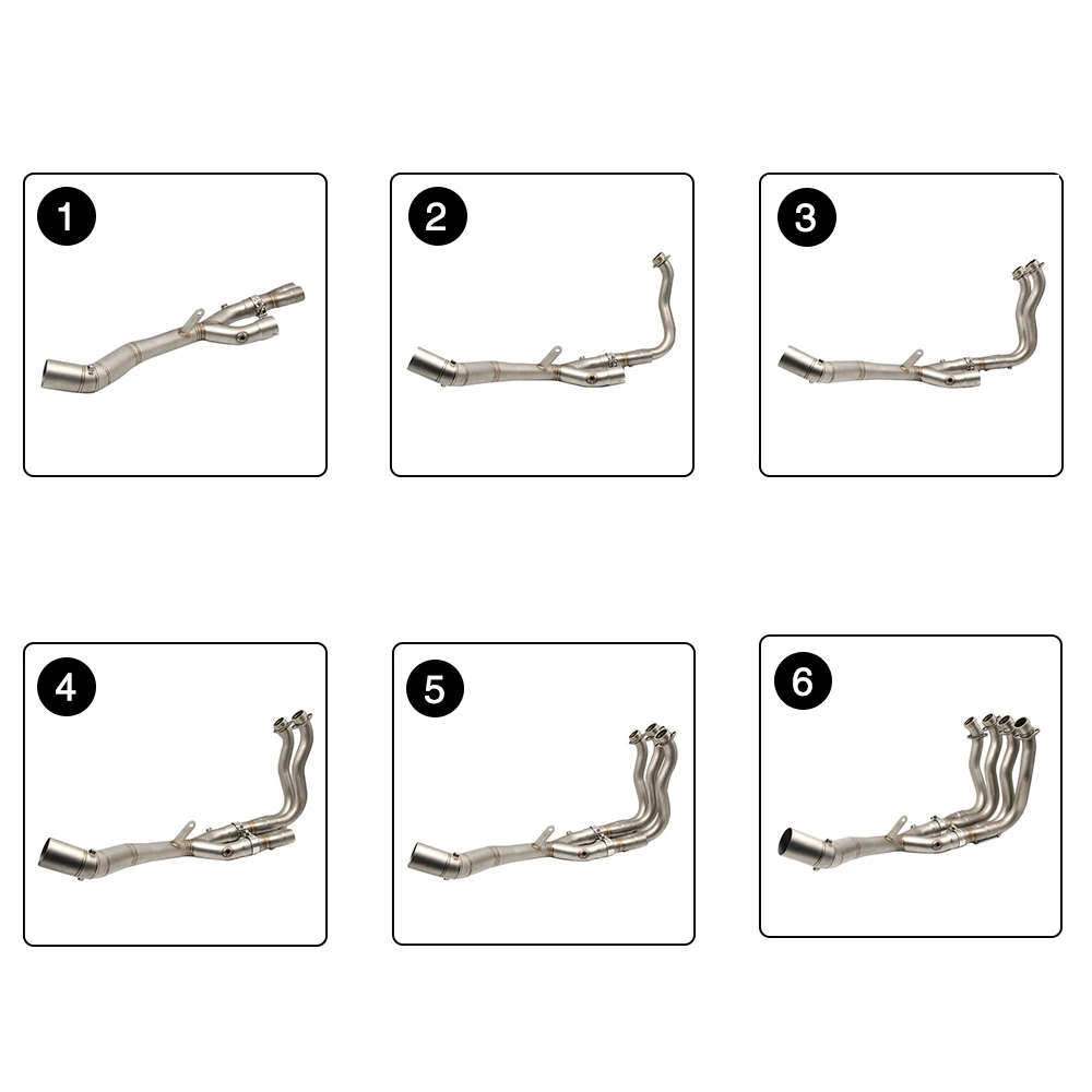 Sclmotos-YZF R1 мотоцикл глушитель средней трубы полная система скольжения для Yamaha YZF R1 гонки