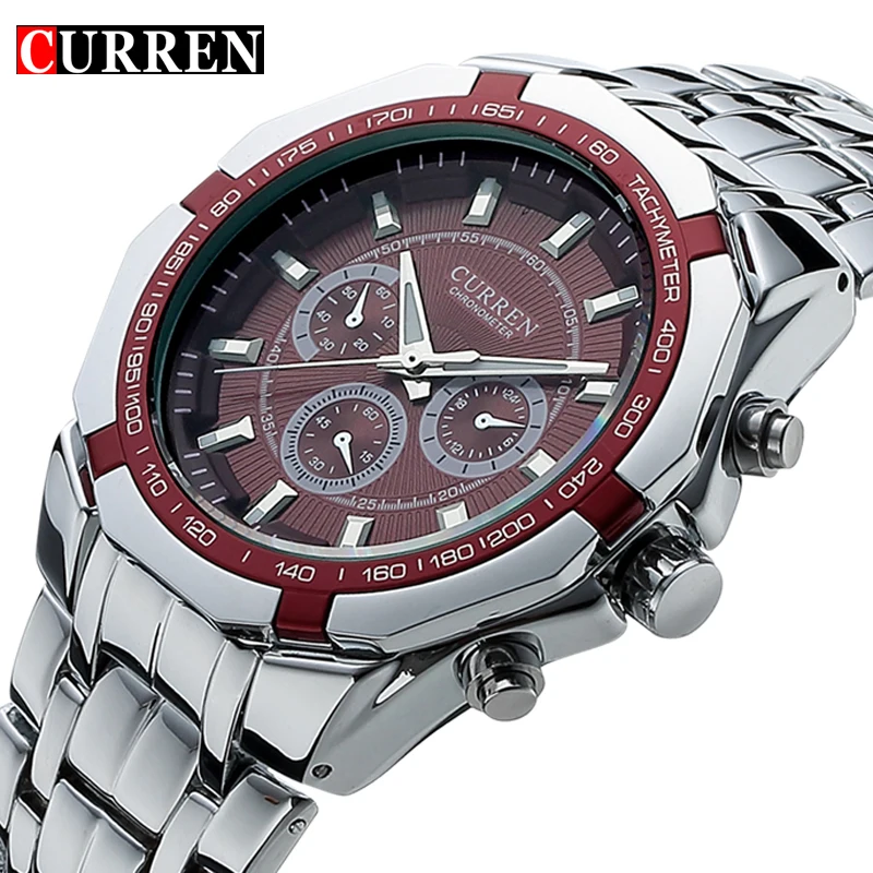

CURREN Top Brand Luxury Watch Casual Military Quartz Sports Wristwatch Full Steel Waterproof Men's Clock Relogio Masculino