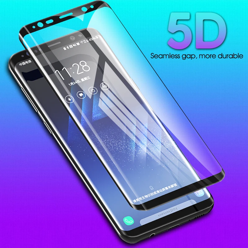 

10D Full Cover Tempered Glass For Samsung Galaxy A750 A7 2018 A3 A5 J3 J5 J7 2017 EU A8 A6 J4 J6 Plus 2018 Screen Protector Film