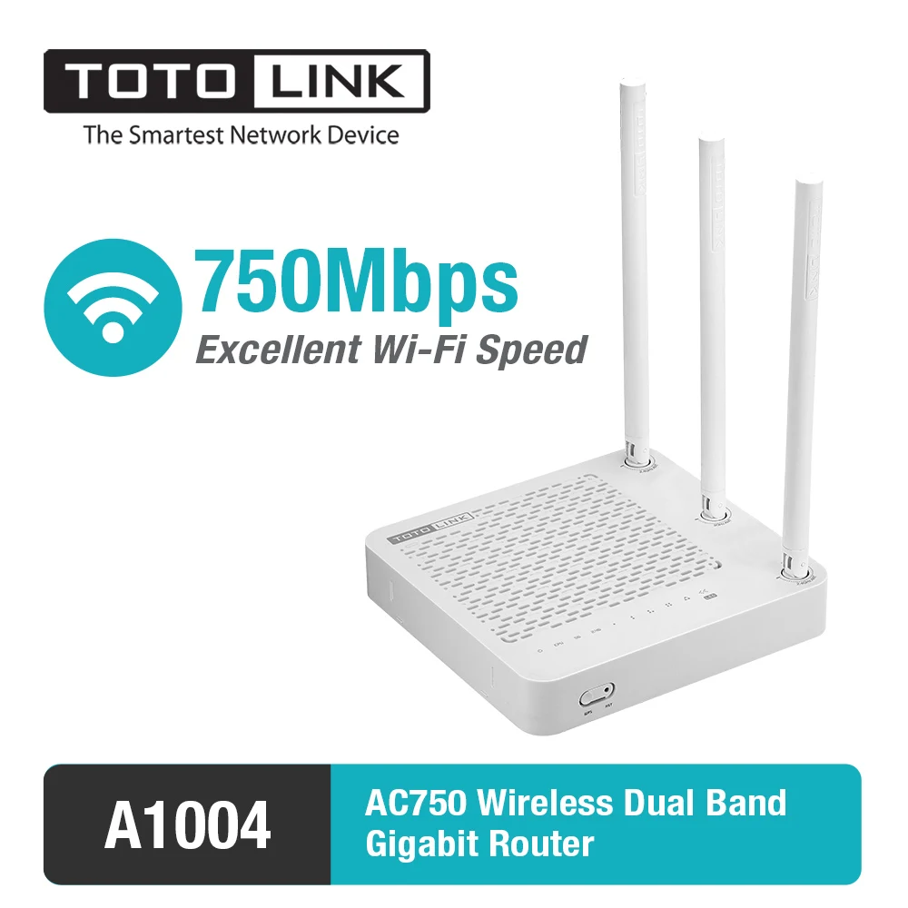 TOTOLINK A1004 11AC 750 Мбит/с двухдиапазонный беспроводной гигабитный маршрутизатор