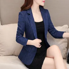 Buy Autumn Korean Version Women Suit 2019 New Style Winter One Button And Long Sleeve Designs Female Fashion Temperament Casual Tops Free Shipping