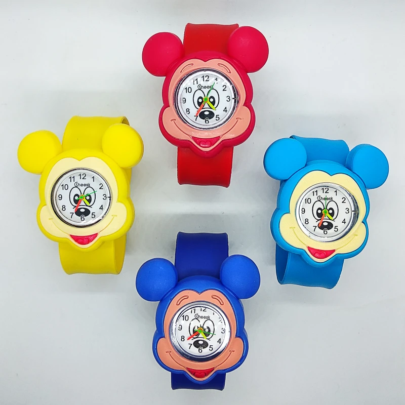 Обувь для мальчиков Дети часы обувь девочек Дети Кварцевые спортивные часы Микки часы с изображением мыши Электронные Цифровые