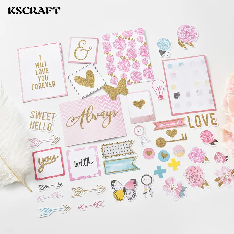 

KSCRAFT 25pcs Sweet Hello Die Cuts for Scrapbooking Happy Planner/Card Making/Journaling Project
