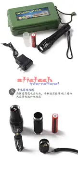 

by dhl 100set high quality LED flashlight Tactical Flashlight Zoomable aluminum 5 Modes LED Torch Flashlights
