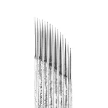 100 шт. Microblading иглы бровей лезвия затенение W 15 Pin Круглые иглы для туман для бровей Профессиональный макияж Инструменты татуировки Советы