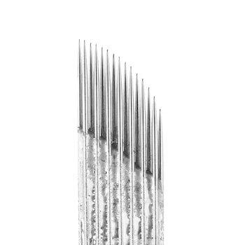 

100Pcs Microblading Needles Eyebrow Blade Shading W 15 Pin Round Needles For Fog Eyebrow Professional Makeup Tools Tattoo Tips